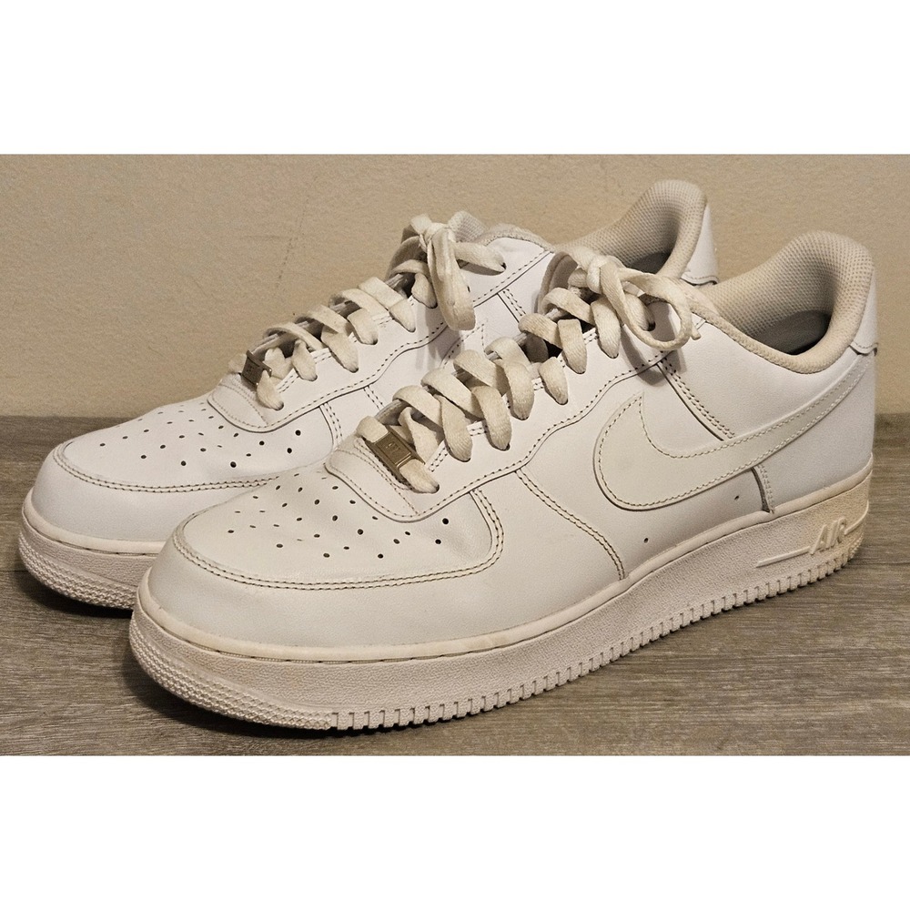 Nike Air Force 1 Low 07 Mens Size 13 White Sneakers CW2288-111 AF1 Shoes